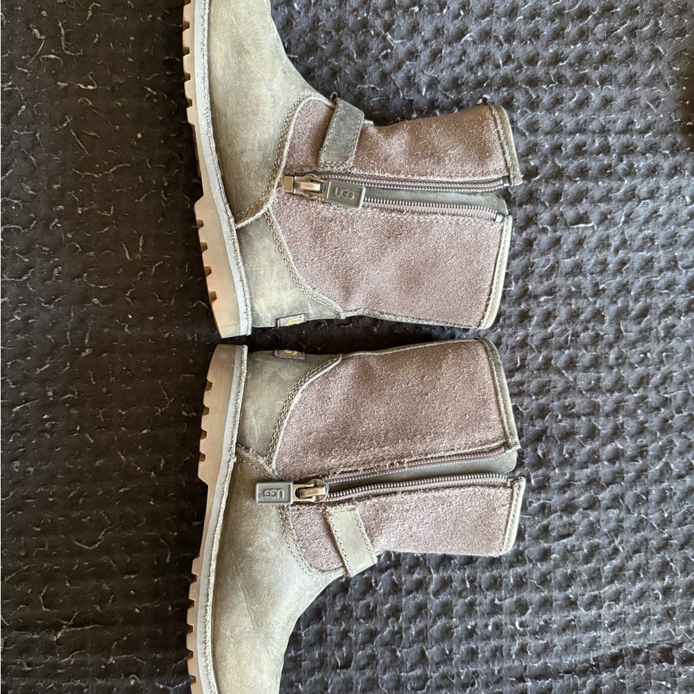 UGG Gray and Yellow Sole Boots - Picture 2 of 6